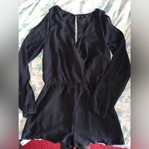Material girl black romper